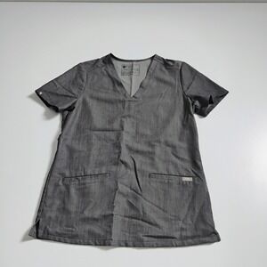 Figs‎ Womens Scrub Top Size XsGray Catarina One Pocket Technical Collection